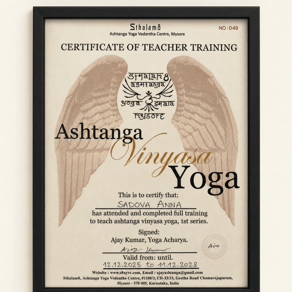 Ashtanga Vinyasa yoga · Sthalam8 · Mysore, India